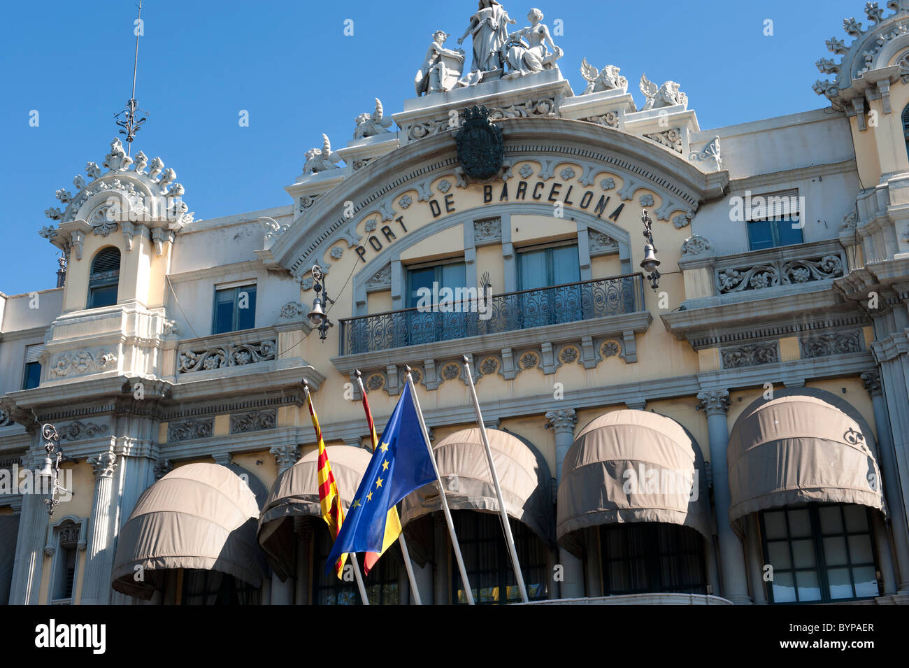 Port de Barcelone Barcelone Espagne Bâtiment Banque D'Images