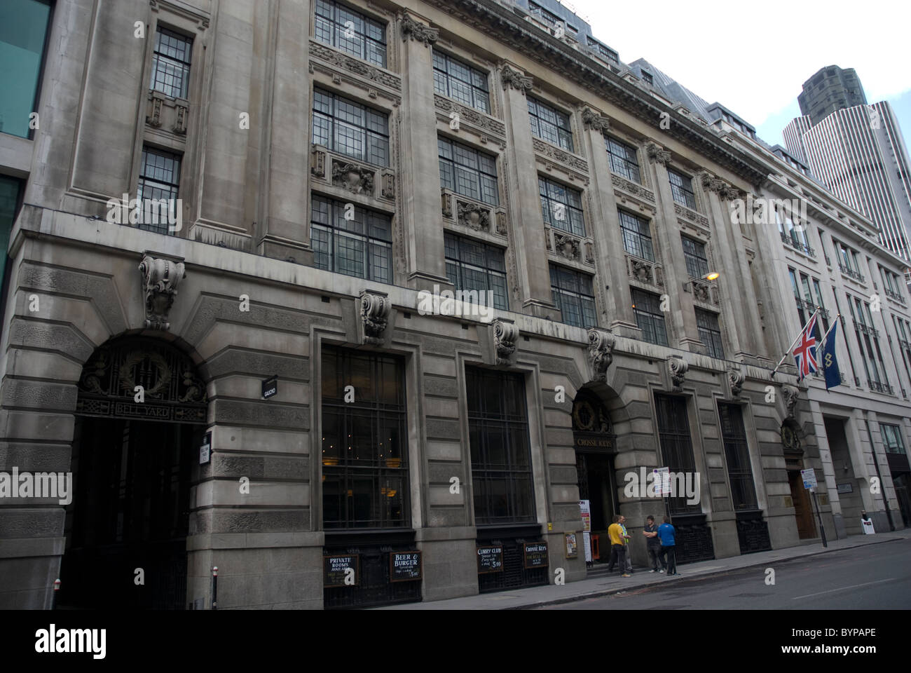 Cross Keys public house Gracechurch Street London EC3 Banque D'Images