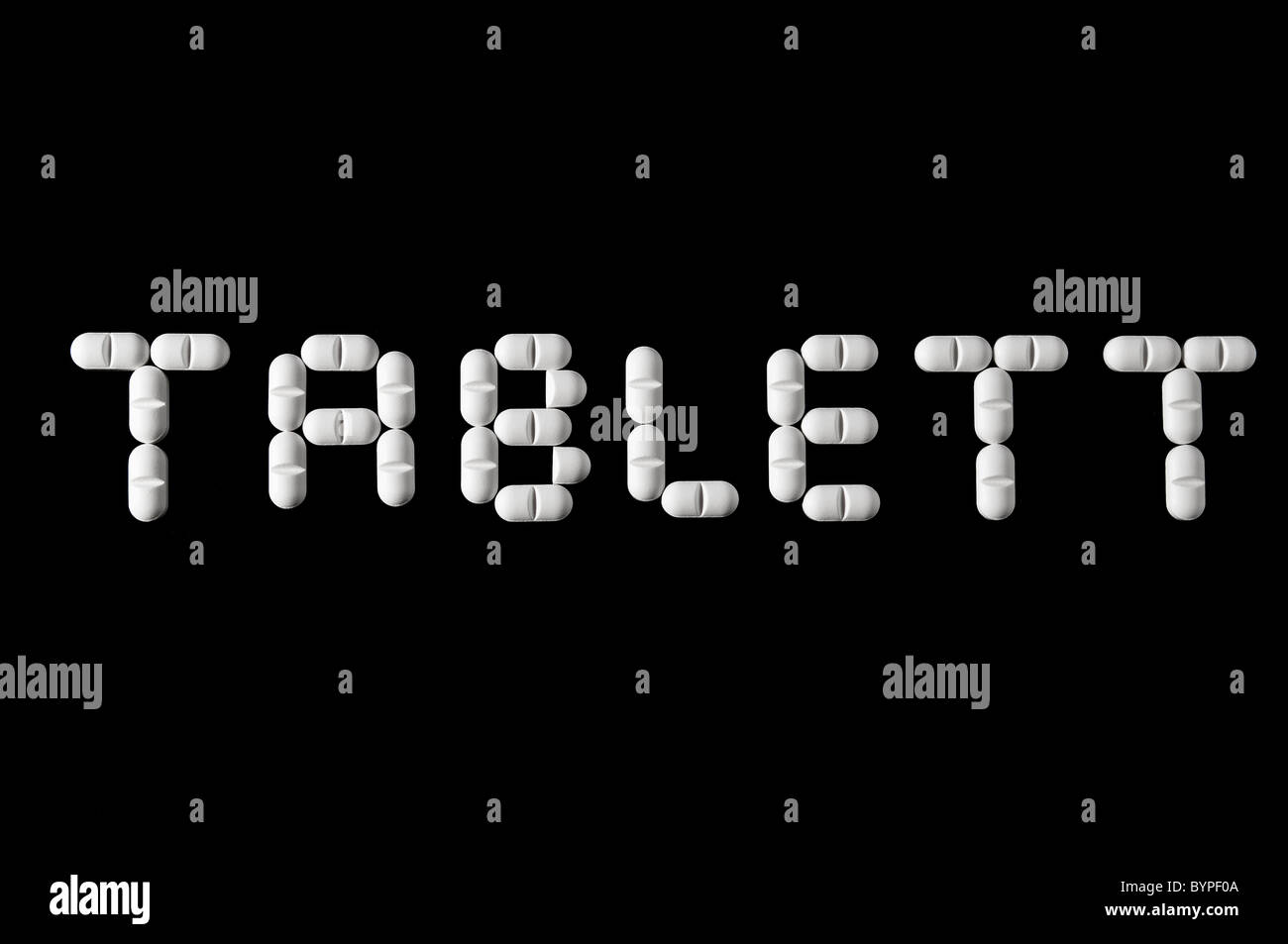 Millepertuis Tablett fuer schwedisch aus Tabletten zusammengesetzt mot comprimé en langue suédoise Banque D'Images