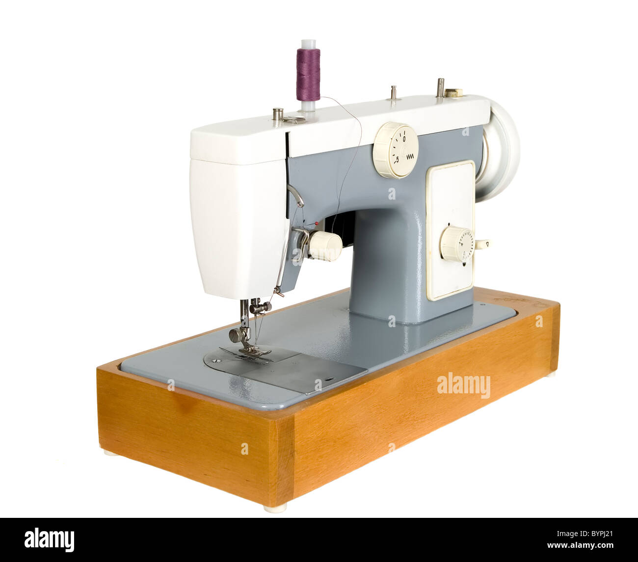 Old vintage machine à coudre pour la confection des vêtements Banque D'Images
