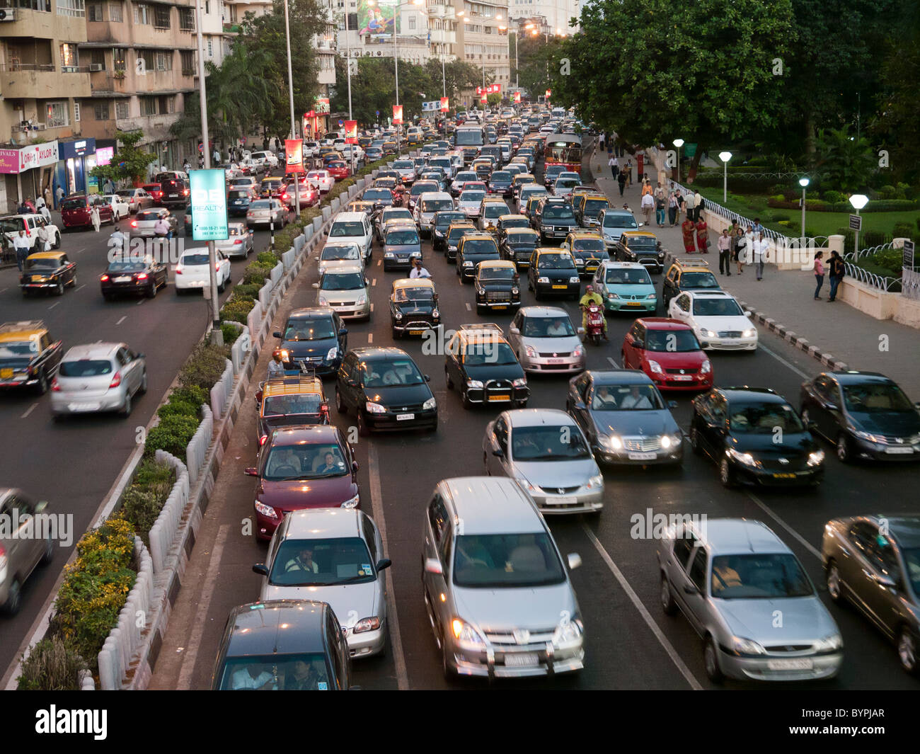 Embouteillage à Mumbai Inde Banque D'Images