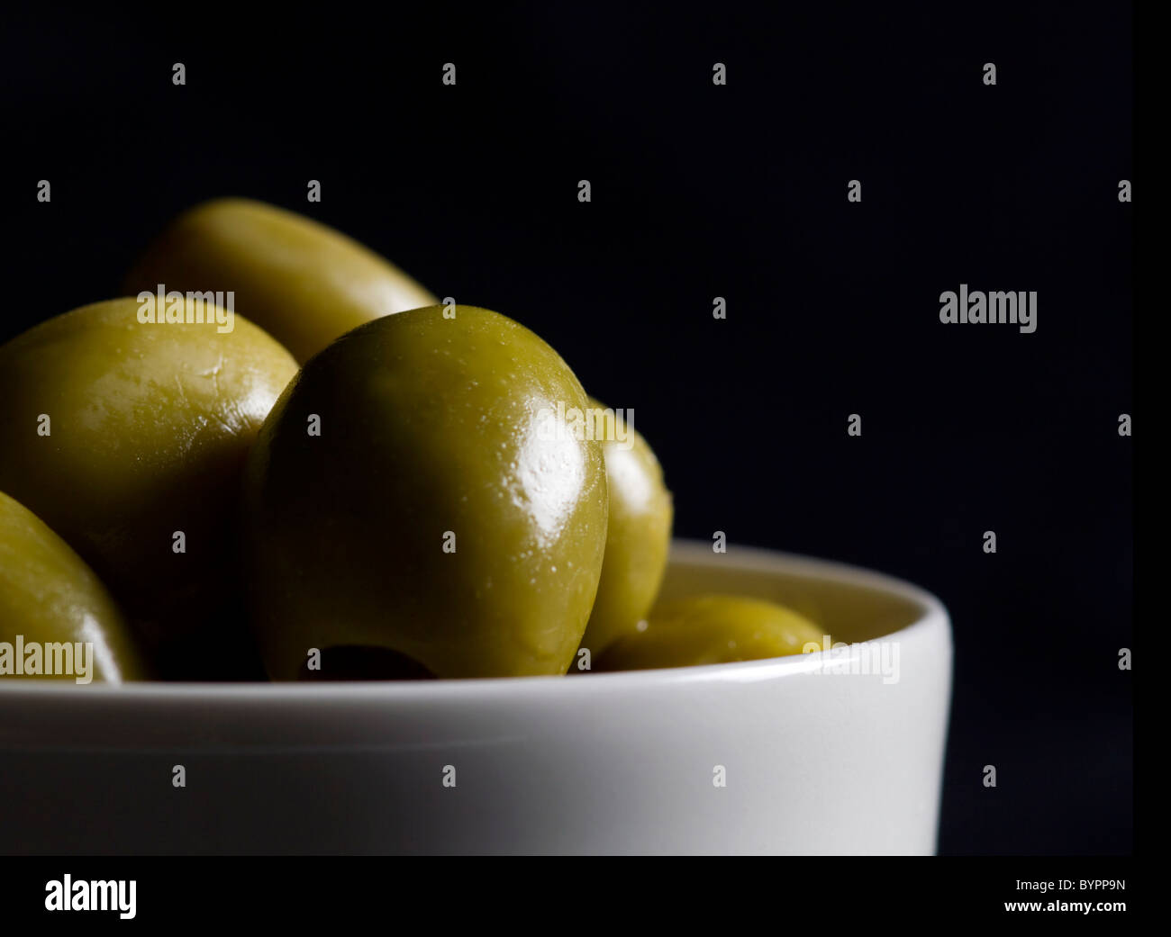 Olives vertes Banque D'Images