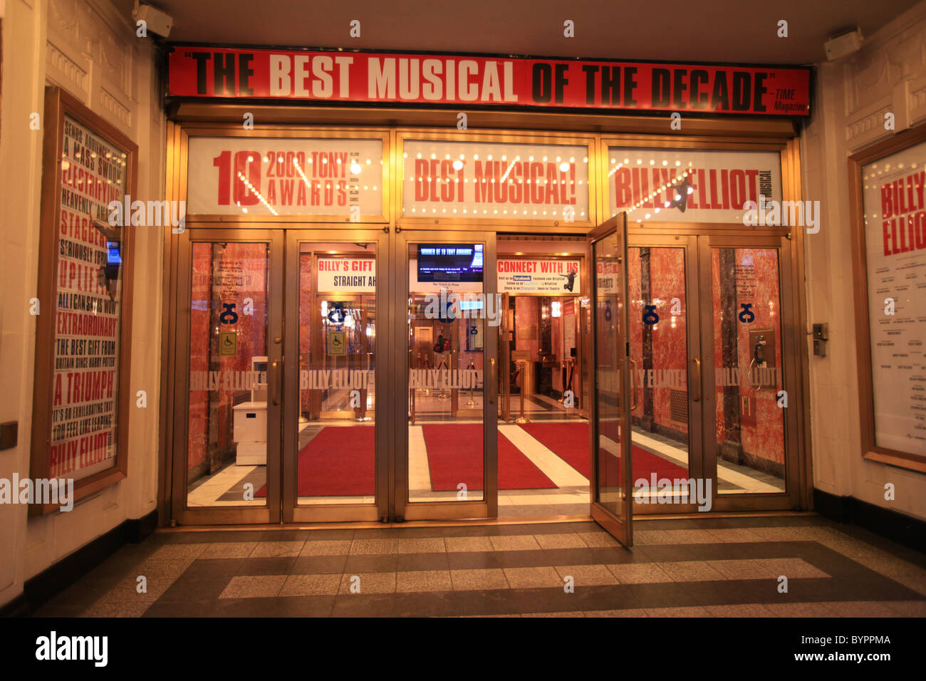 Billy Elliot Broadway Theatre La meilleure comédie musicale de la décennie à New York City Banque D'Images