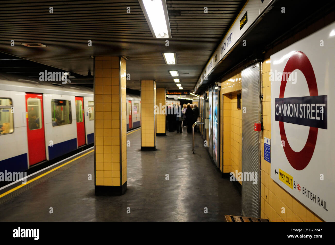 La station de métro Cannon Street, London, England, UK Banque D'Images