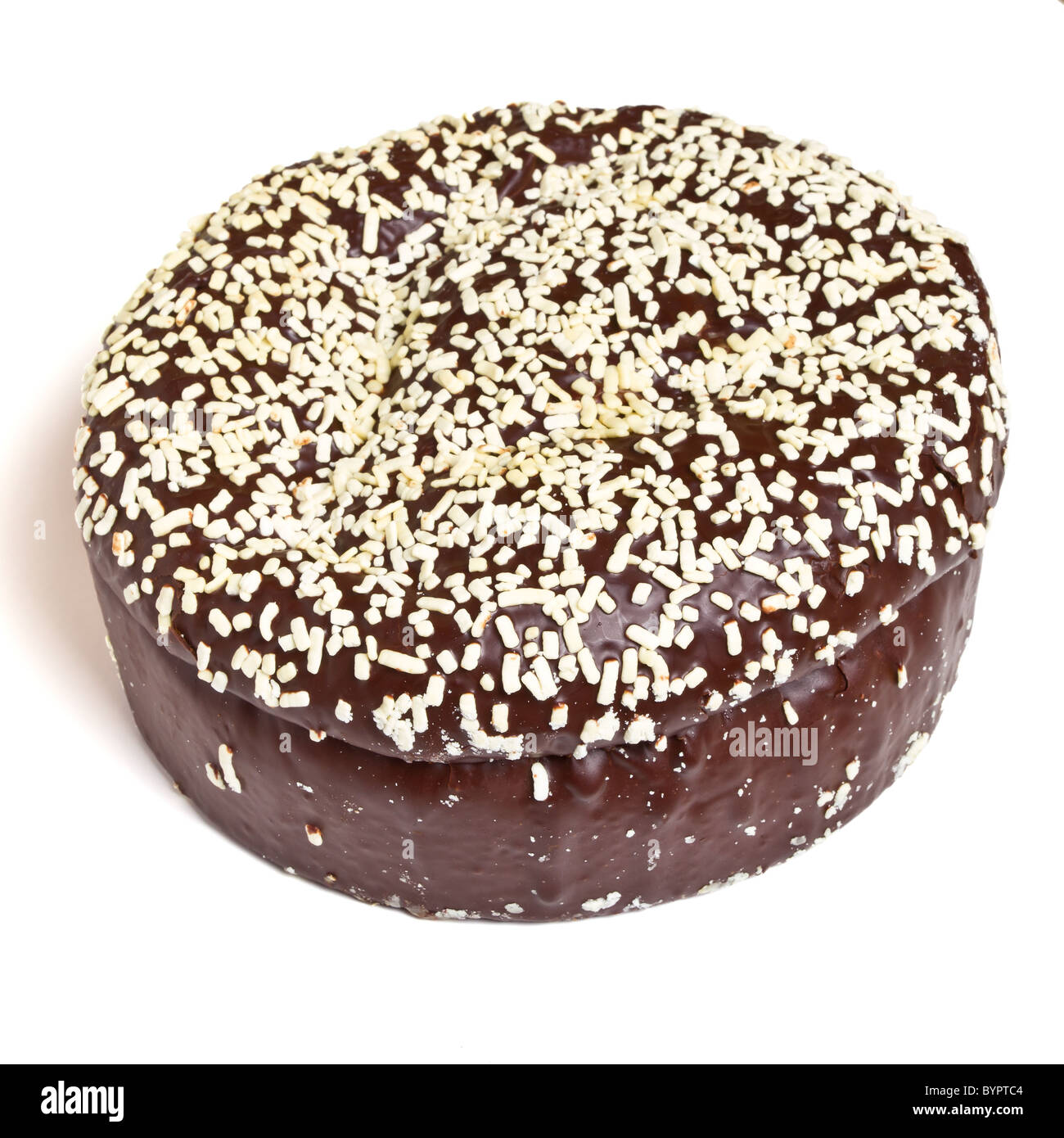 Panettone Au Chocolat Gateau De Noel Traditionnel Italien Rempli De Creme Anglaise Photo Stock Alamy