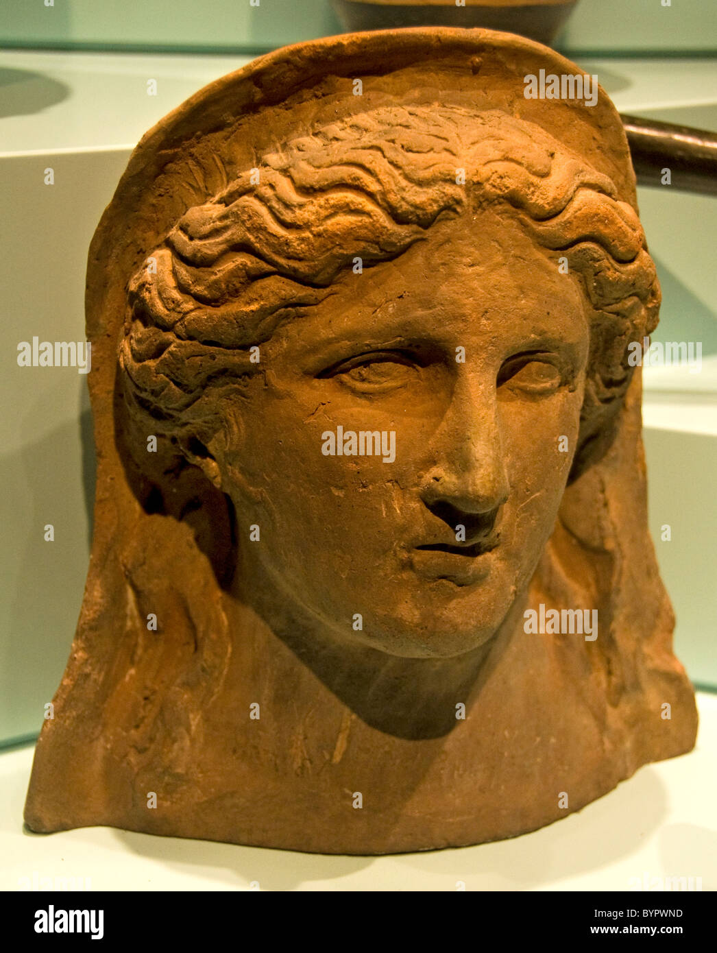 Faïence Céramique femme Etruria 300 - 100 av Italie italien étrusque Banque D'Images