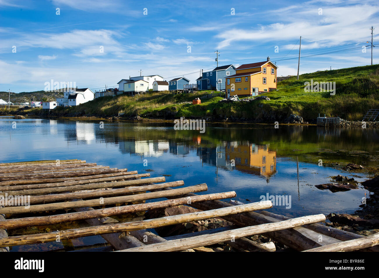 L'île de Fogo, un jour ensoleillé, Terre-Neuve Canada Banque D'Images