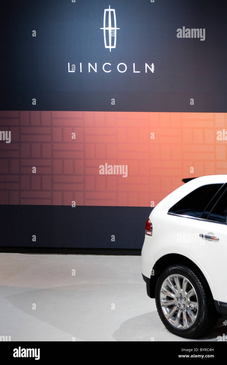 Lincoln autos à la Washington Auto Show. Banque D'Images