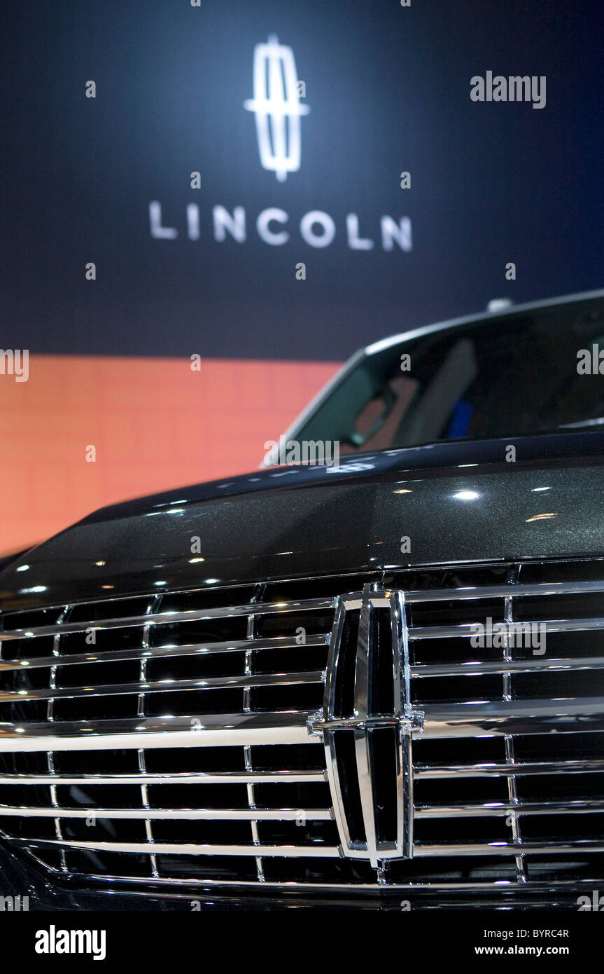 Lincoln autos à la Washington Auto Show. Banque D'Images