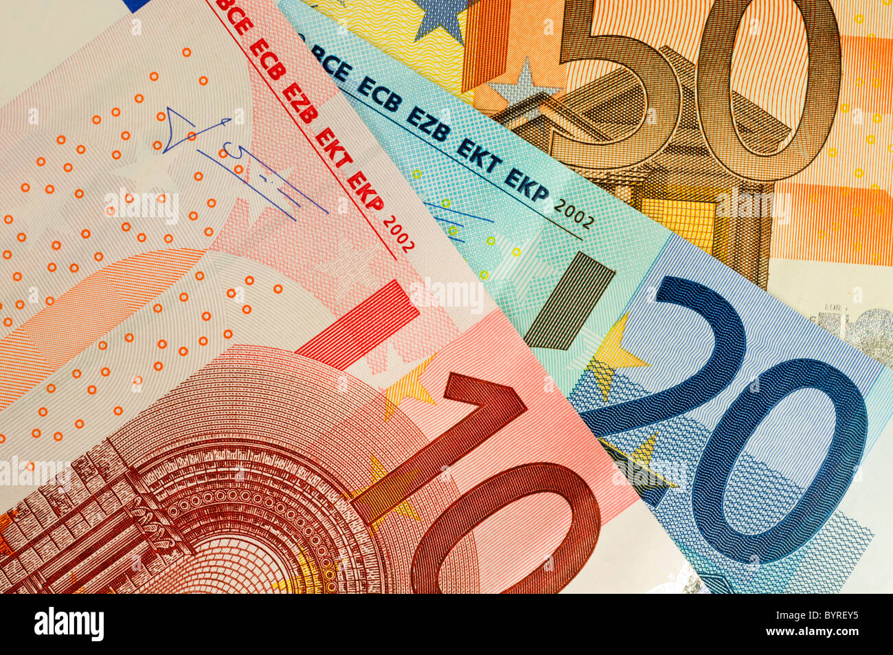La monnaie européenne Banque D'Images