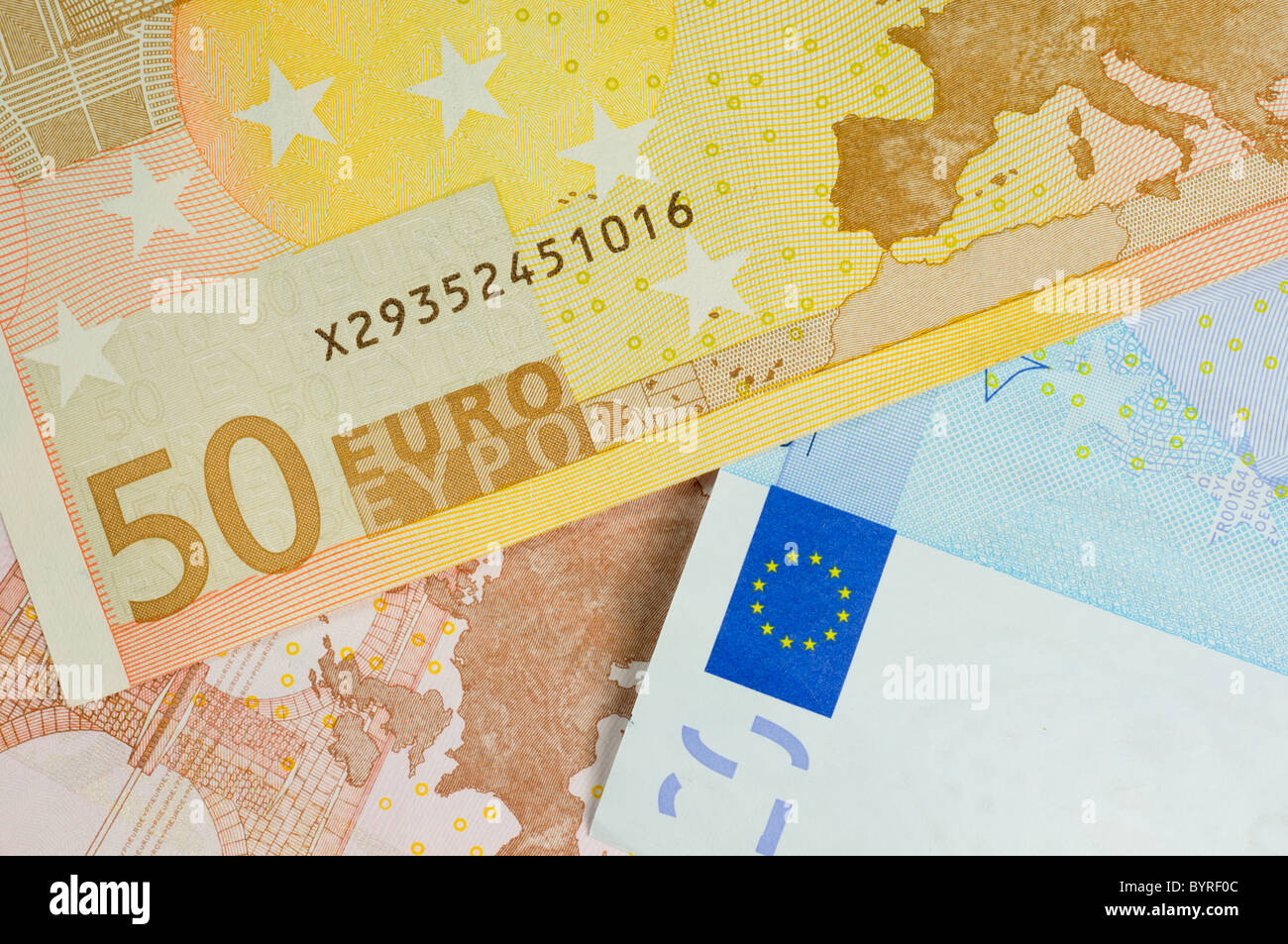 La monnaie européenne Banque D'Images