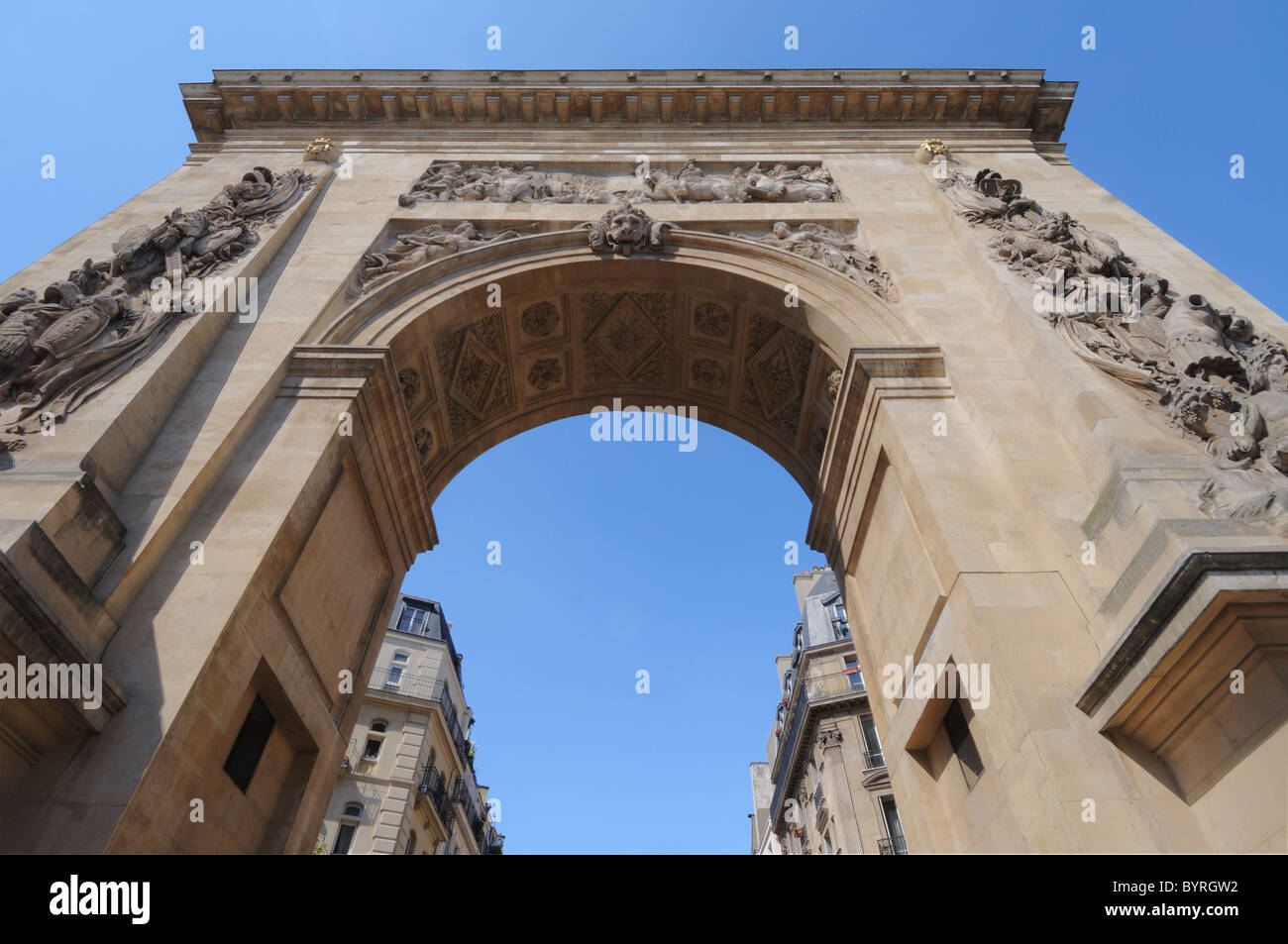 Porte Saint Denis à Paris France Banque D'Images