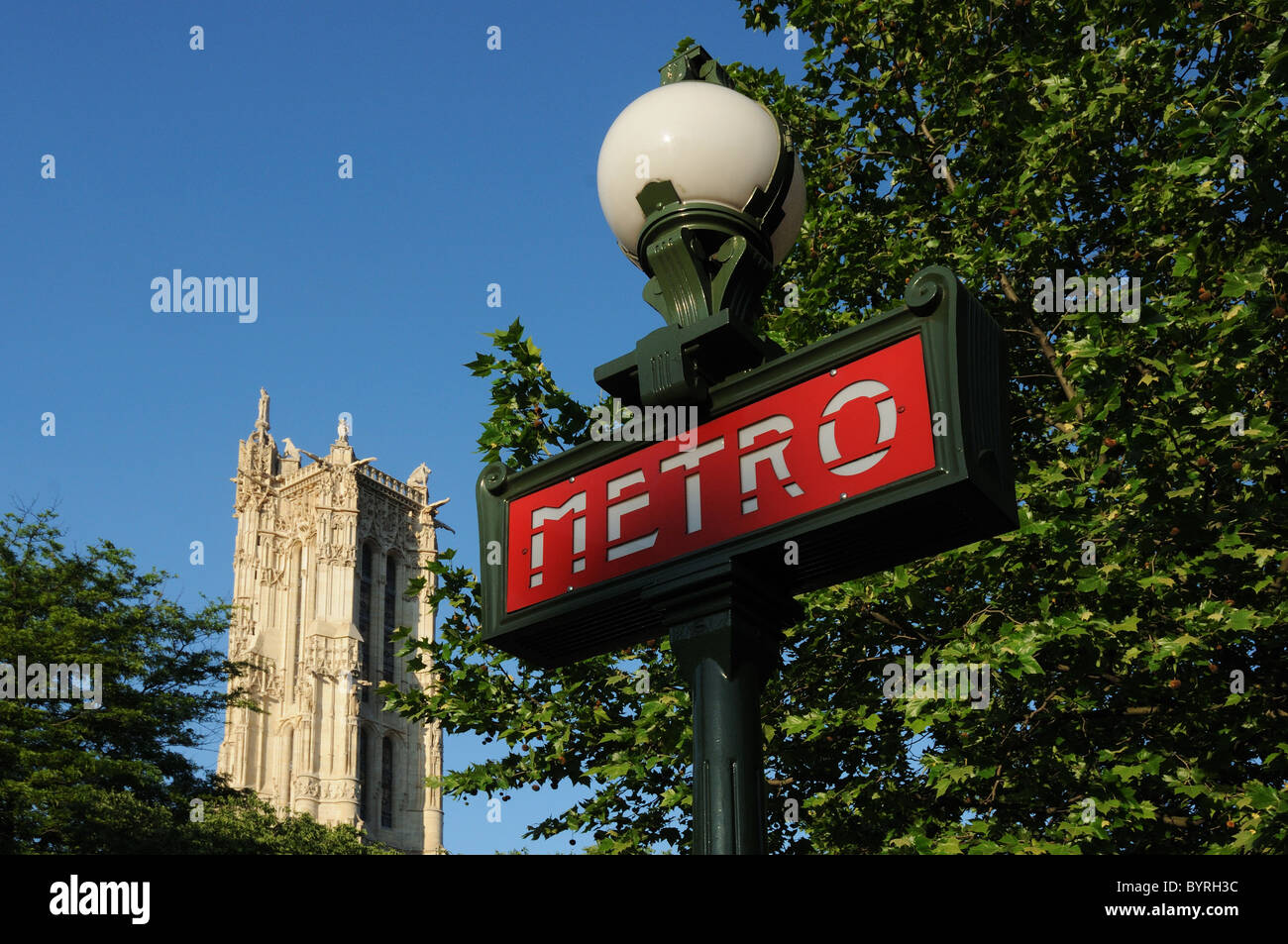 Tour Saint Jacques à Paris Banque D'Images