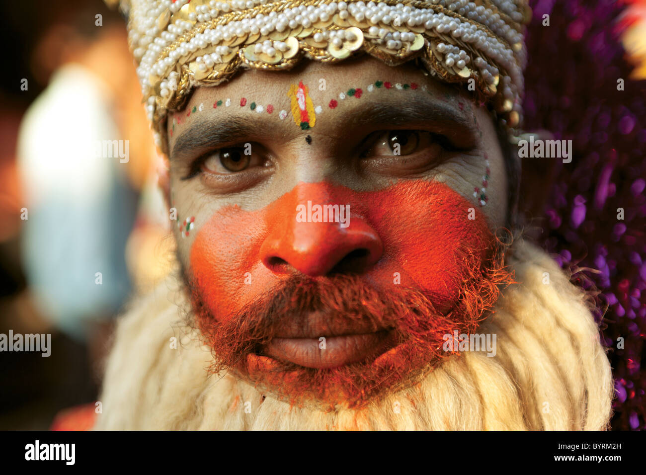 Pilgrim à Pushkar Fair Banque D'Images