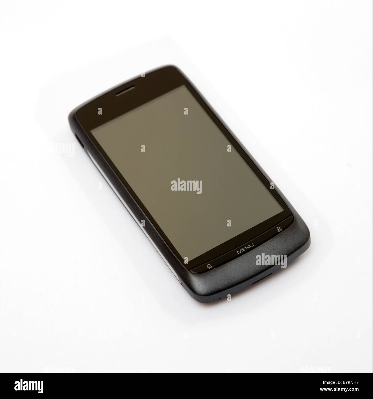 Générique de découpe de-badgées téléphone écran tactile isolé sur fond blanc iphone clone Banque D'Images