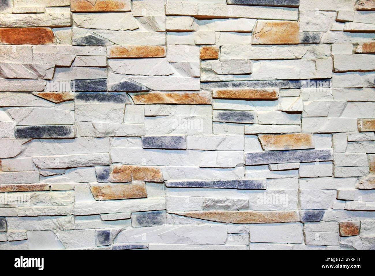 Mur intérieur décoré de pierre comme motif de fond. Banque D'Images