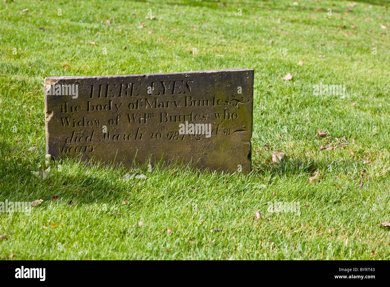 Pierres tombales au cimetière en centreville de Saint John, Nouveau