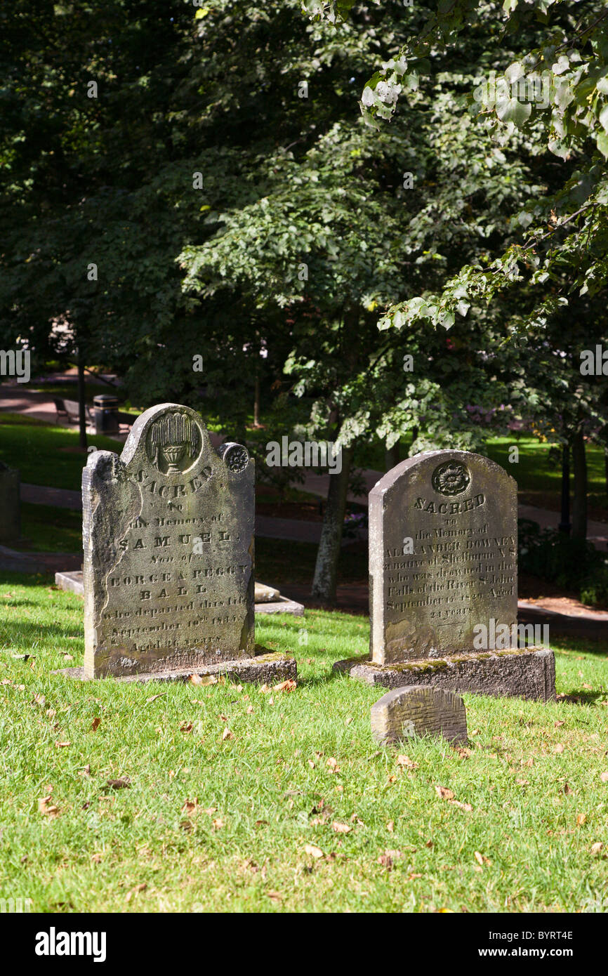 Pierre tombale du nouveau brunswick Banque de photographies et d’images