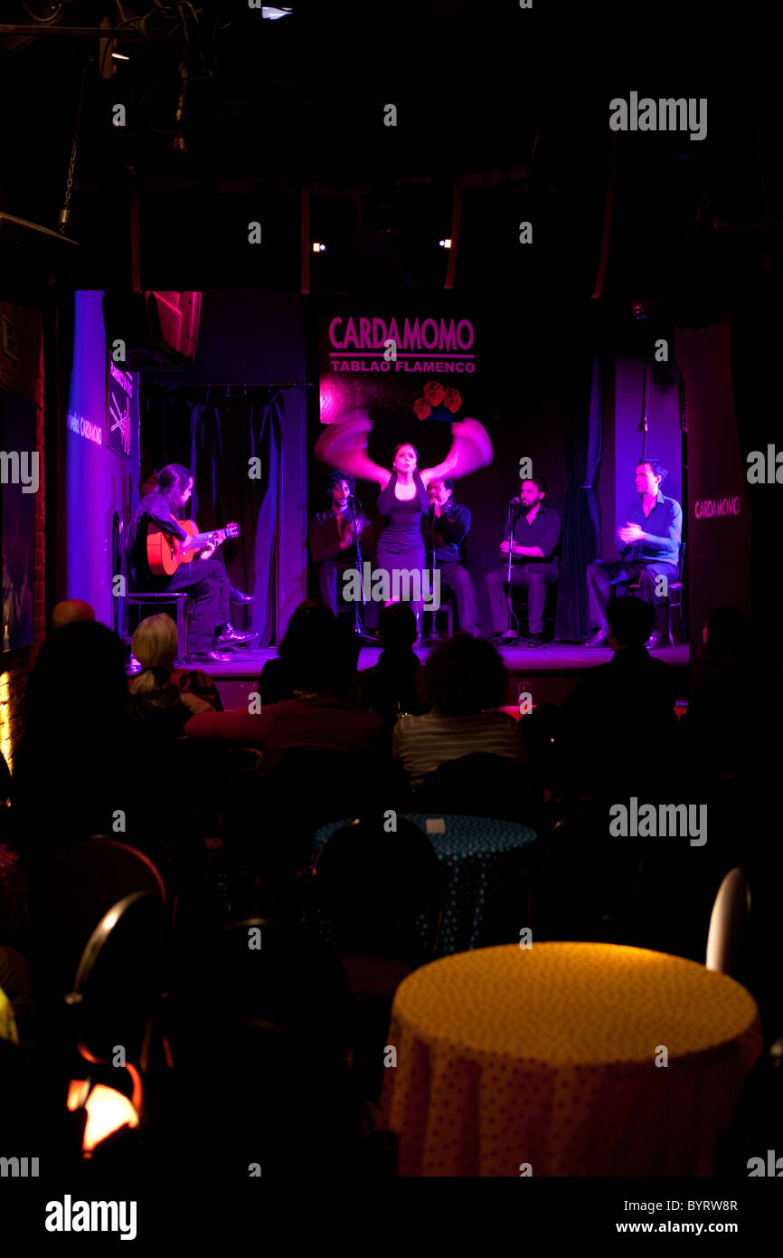 La danse flamenco Espagne Madrid Banque D'Images