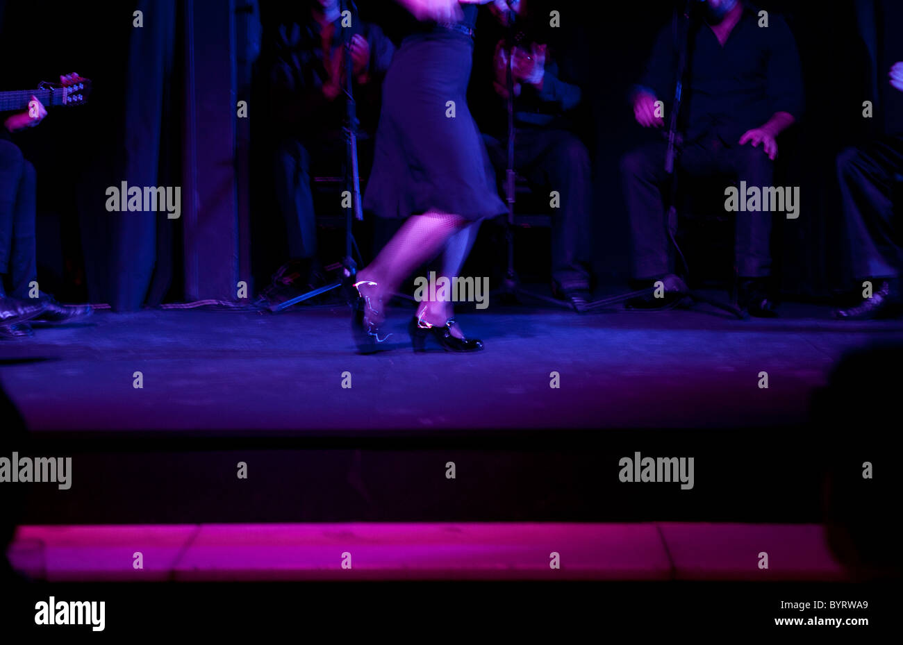 La danse flamenco Espagne Madrid Banque D'Images