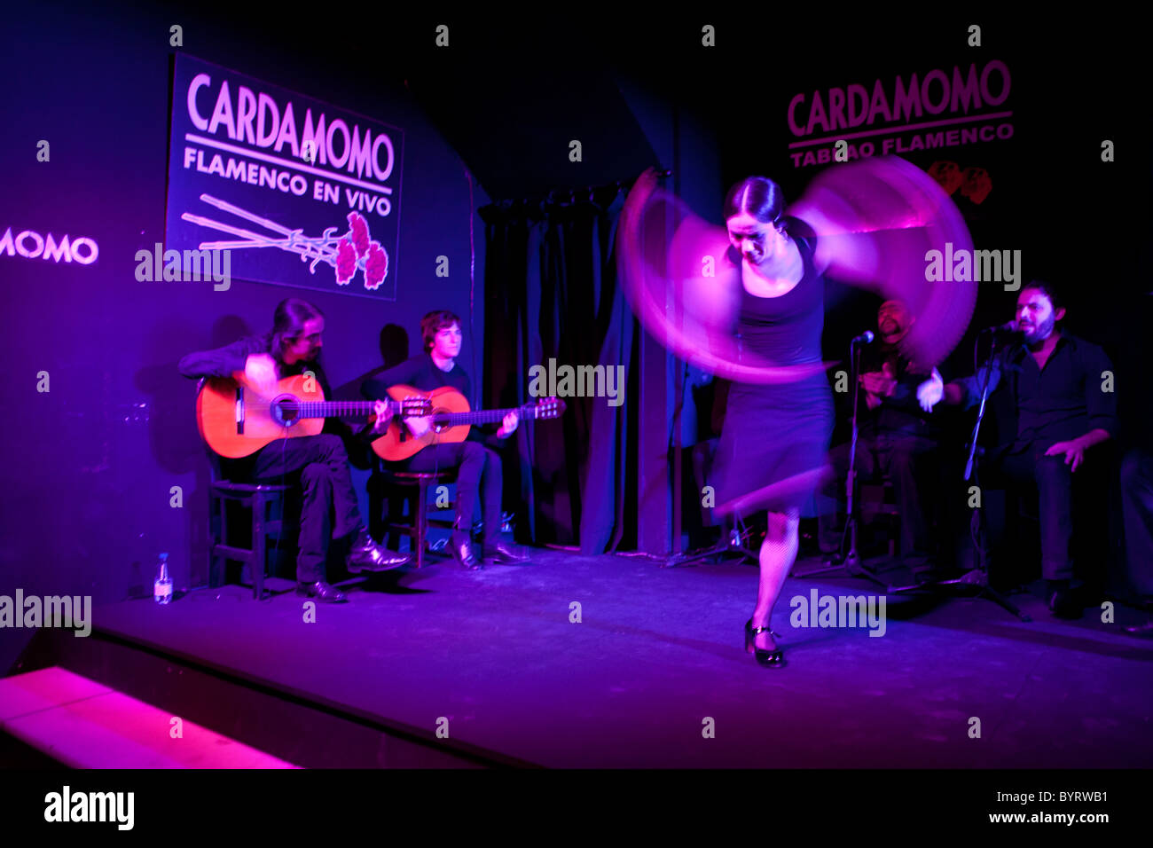 La danse flamenco Espagne Madrid Banque D'Images