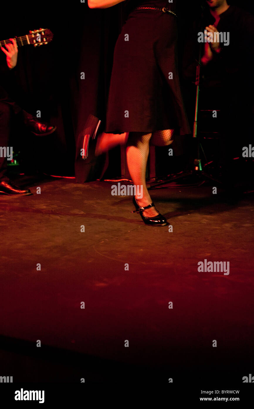 La danse flamenco Espagne Madrid Banque D'Images