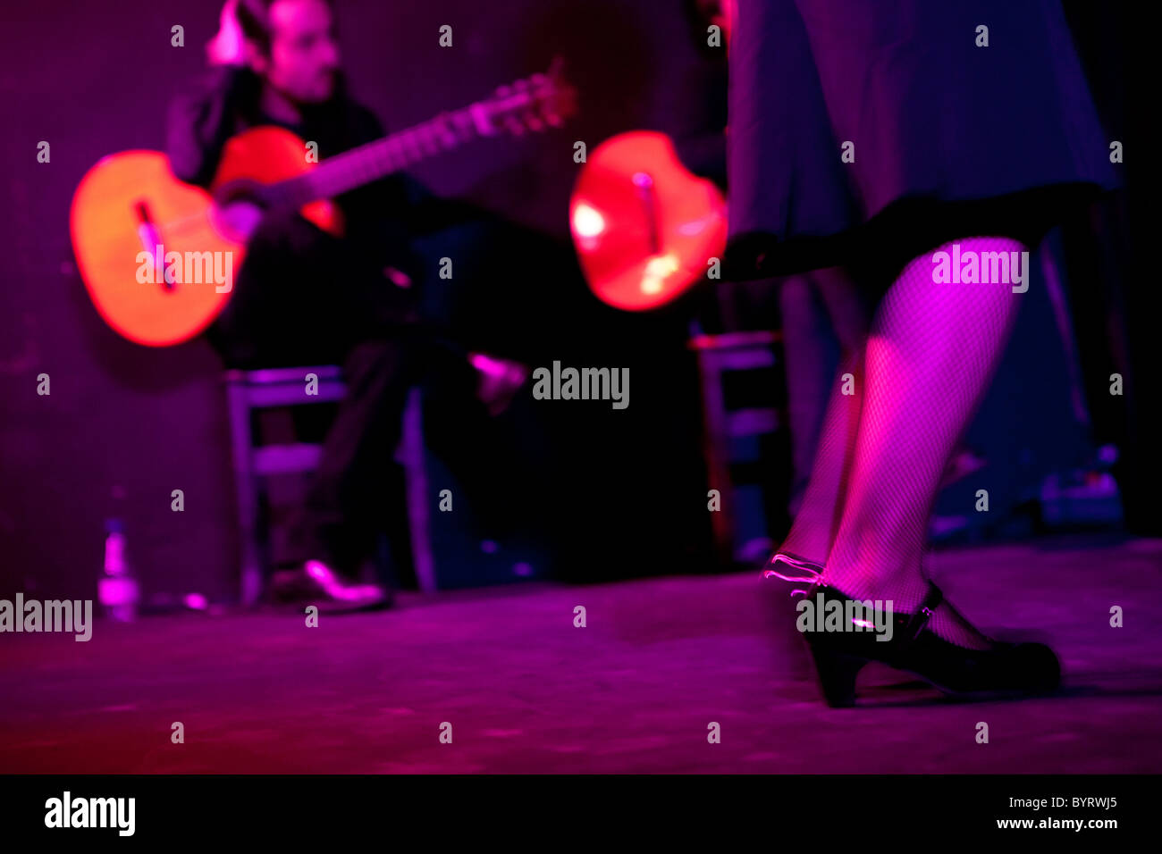 La danse flamenco Espagne Madrid Banque D'Images