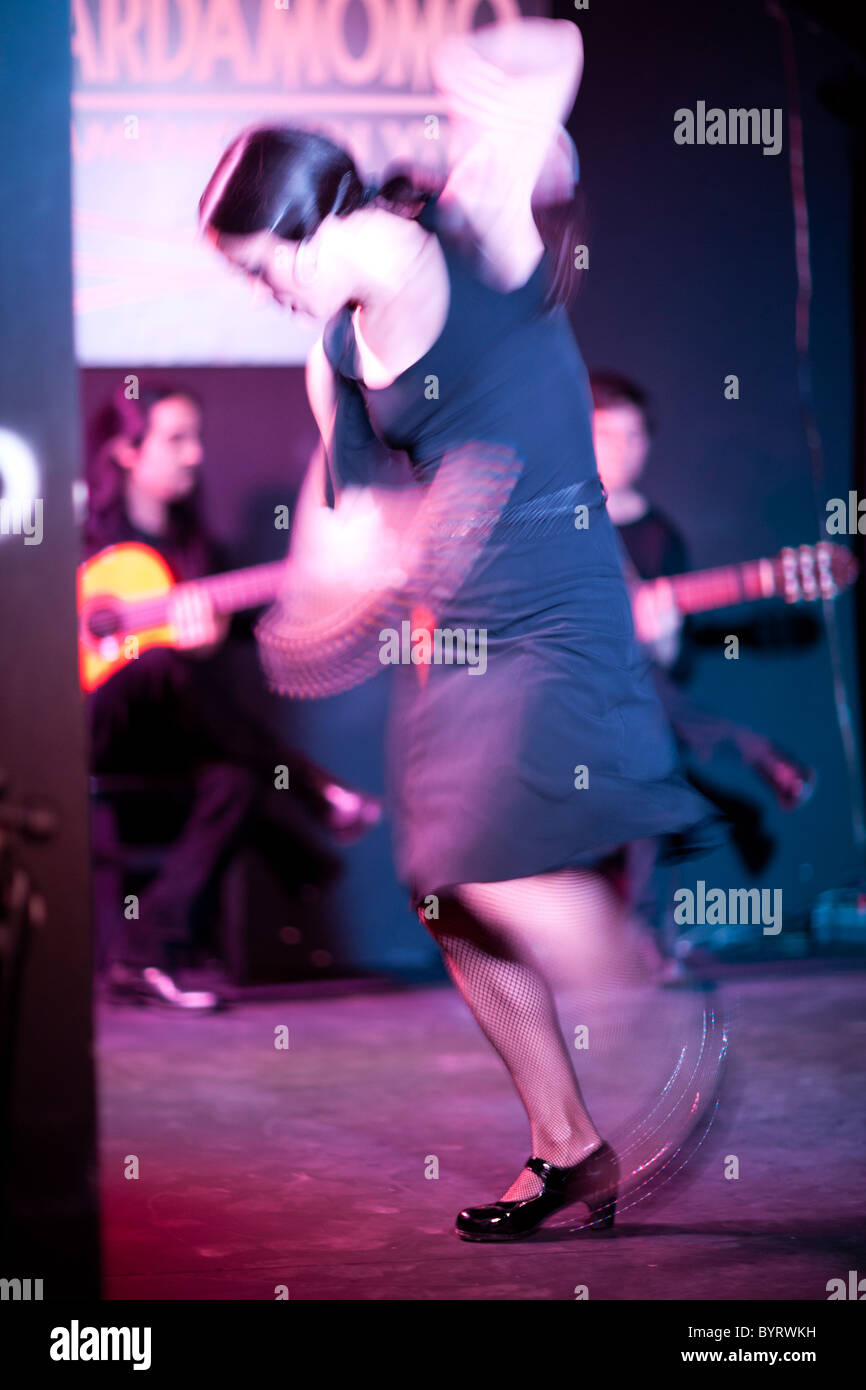 La danse flamenco Espagne Madrid Banque D'Images