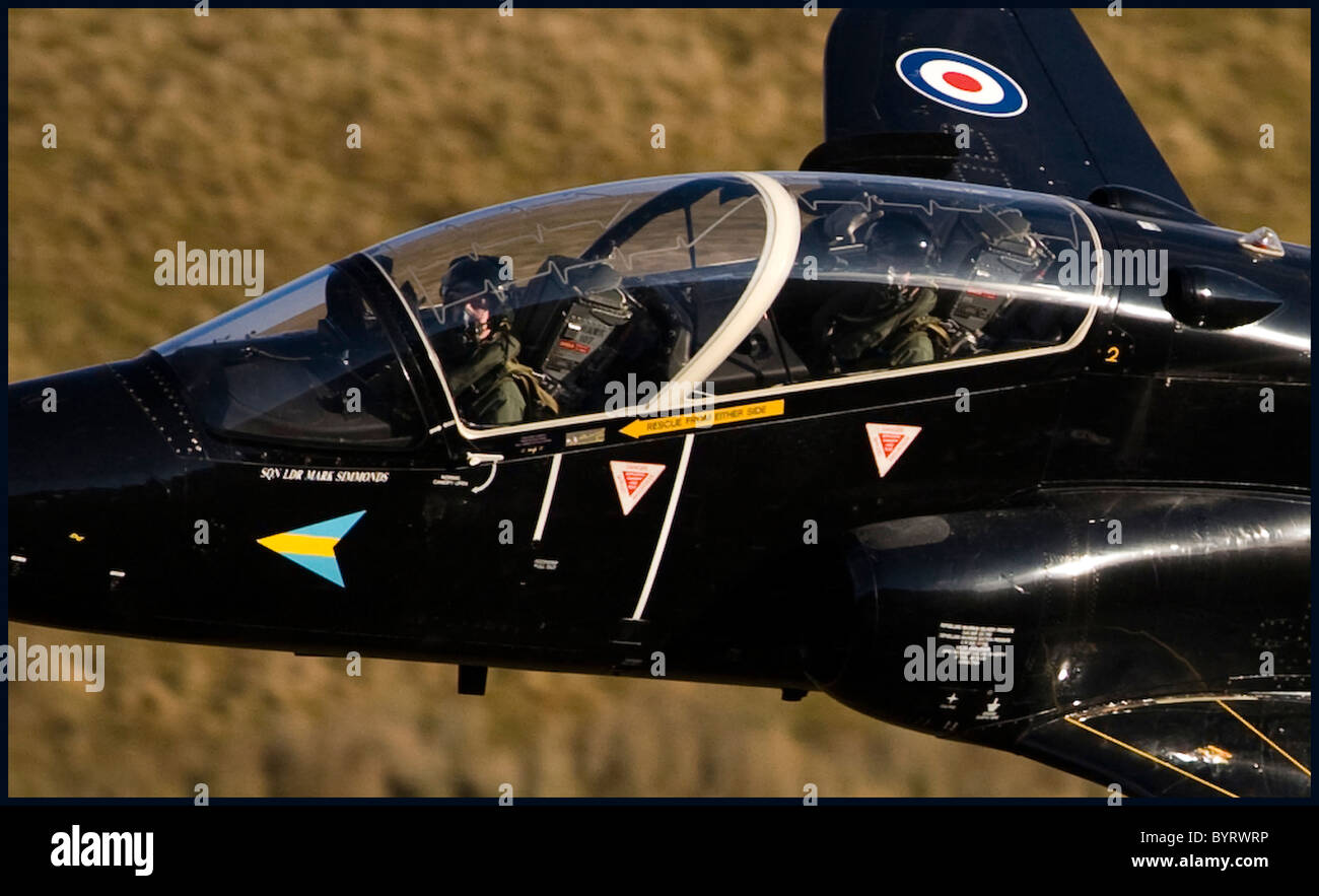 Il Hawk premier est entré en service avec la RAF en 1976, à la fois en tant qu'advanced flying-avions d'entraînement et un avion d'entraînement d'armes Banque D'Images