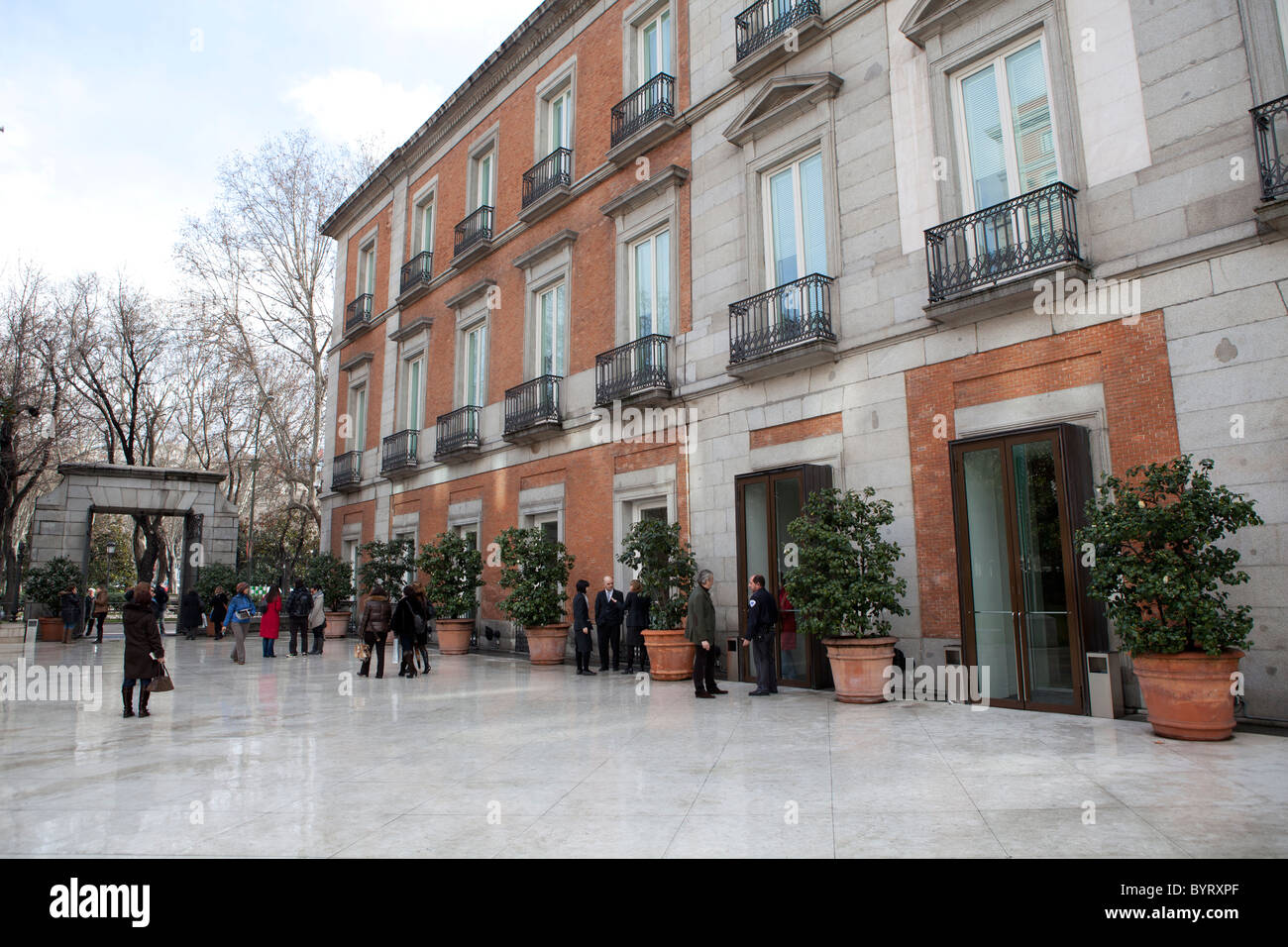 Le musée Thyssen, Madrid, Espagne Banque D'Images