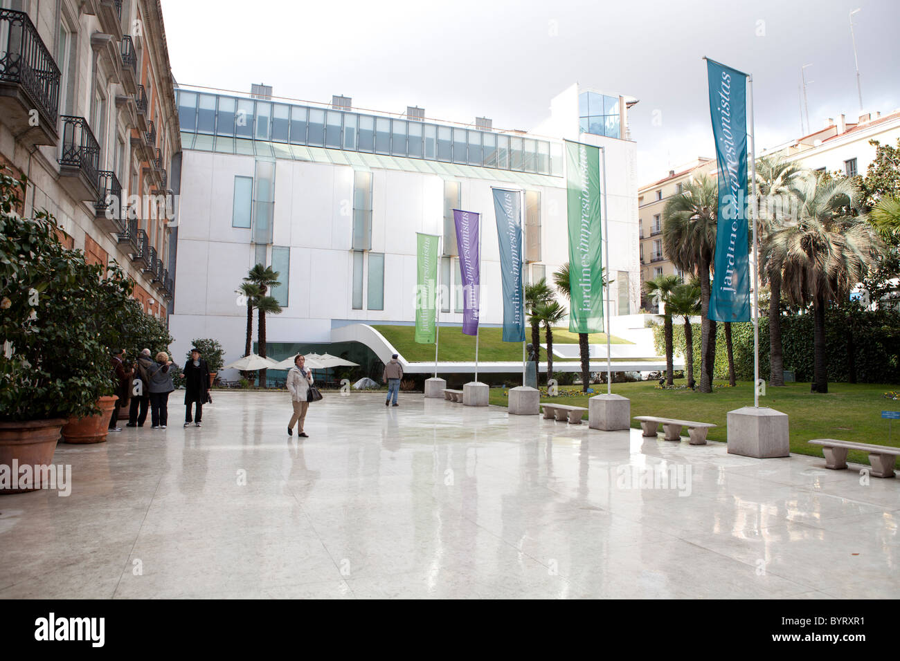 Le musée Thyssen, Madrid, Espagne Banque D'Images