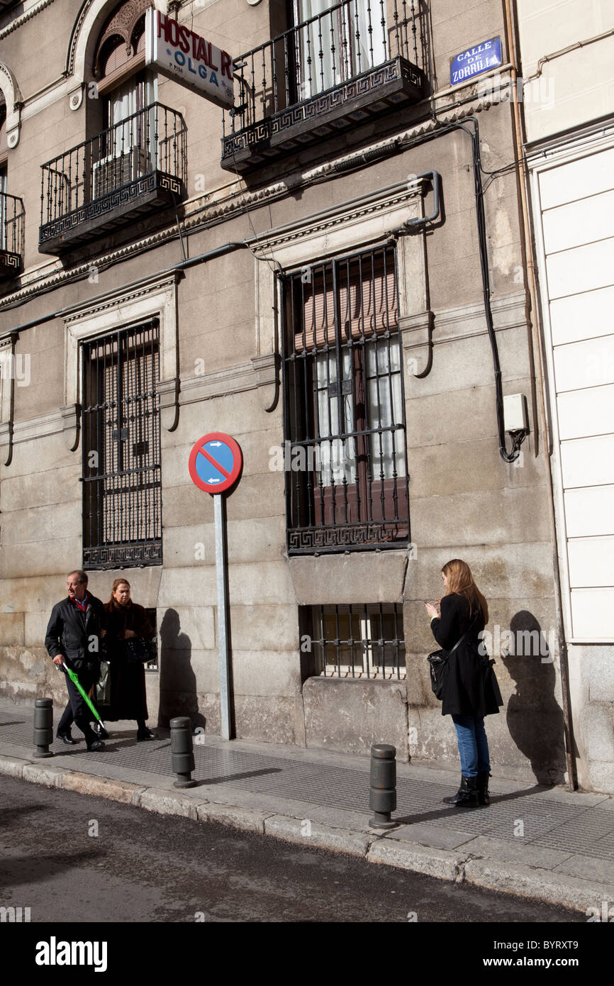 Hôtel Olga, Madrid, Espagne Banque D'Images