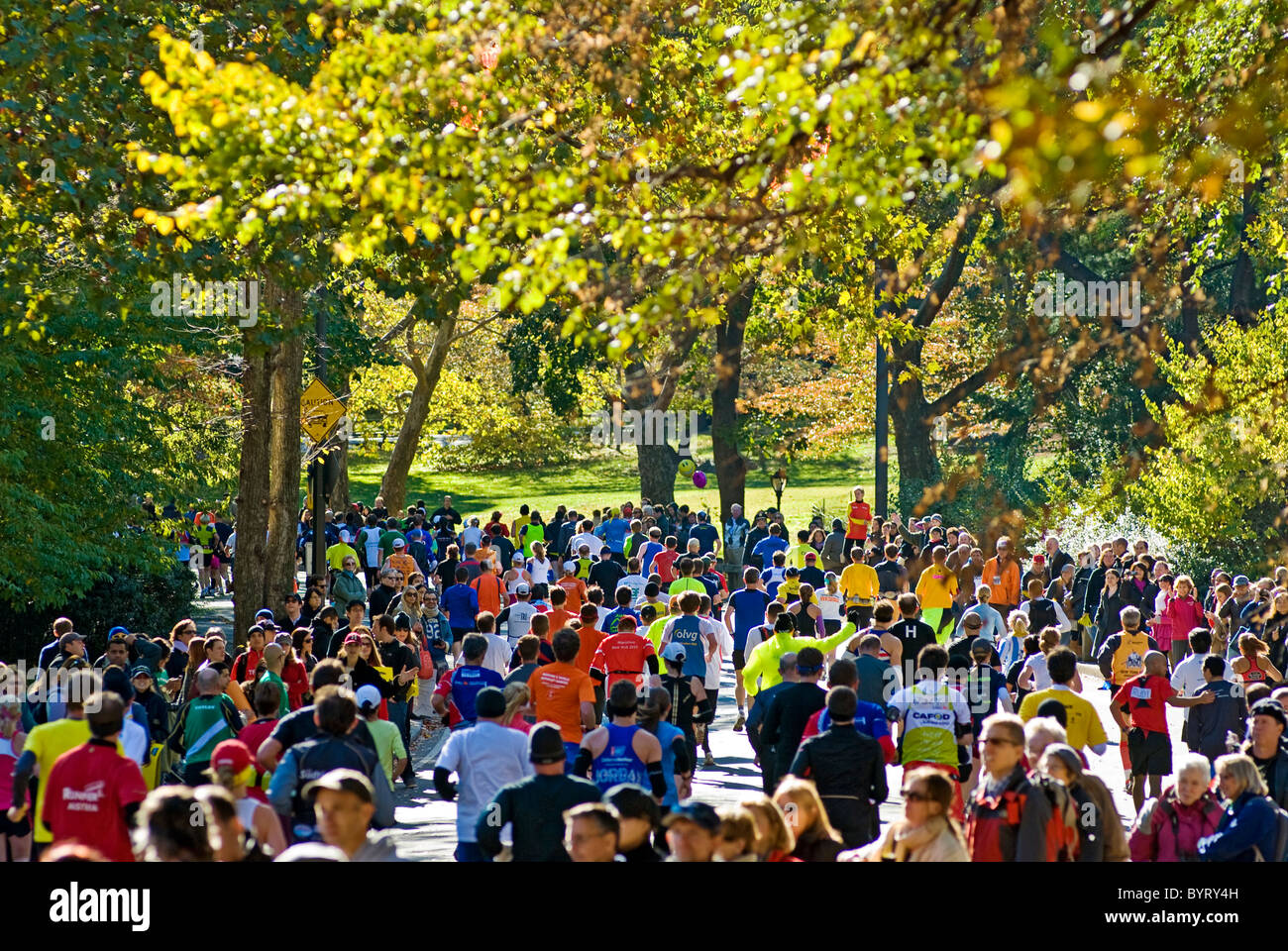 Coureurs de marathon Banque D'Images