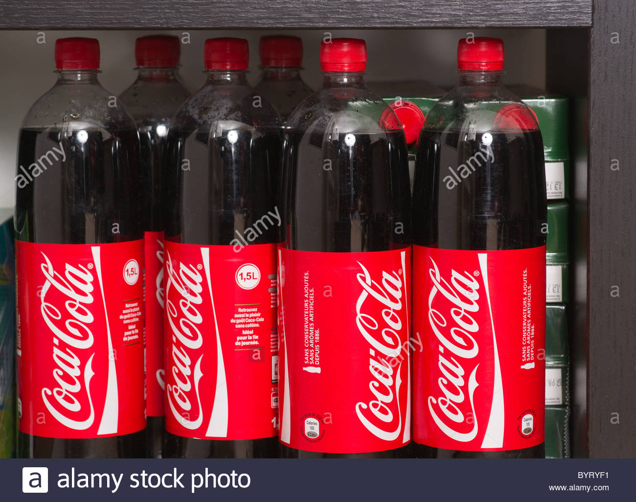 les bouteilles de coca cola