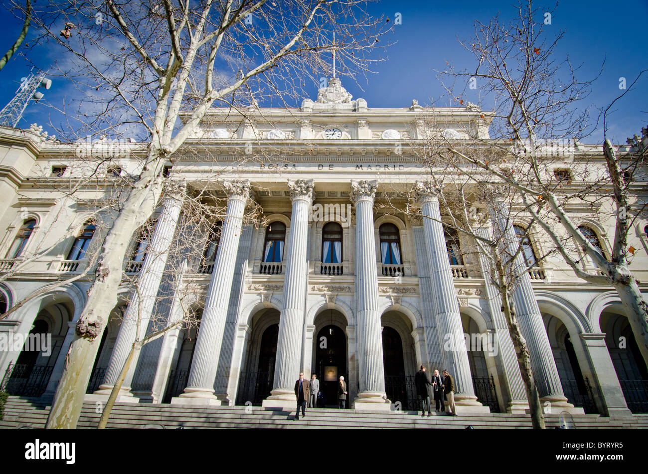 Bolsa de Madrid, España. La bourse de Madrid, Espagne Banque D'Images