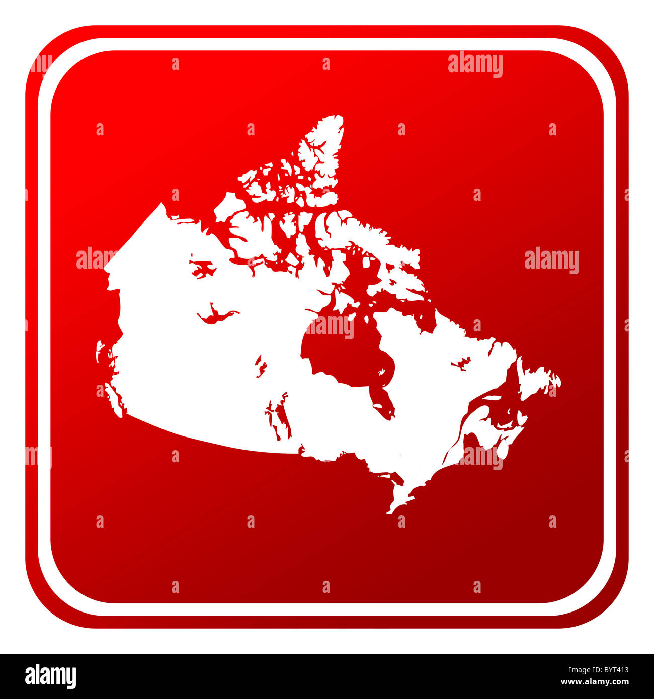 Canada map red Banque de photographies et d’images à haute résolution ...