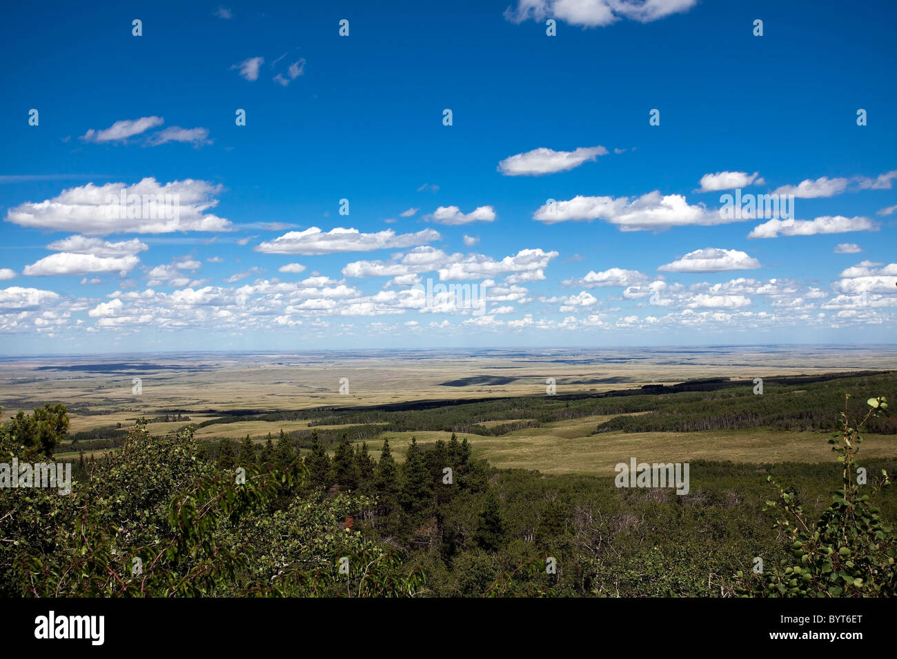 Toits de la Saskatchewan. Banque D'Images