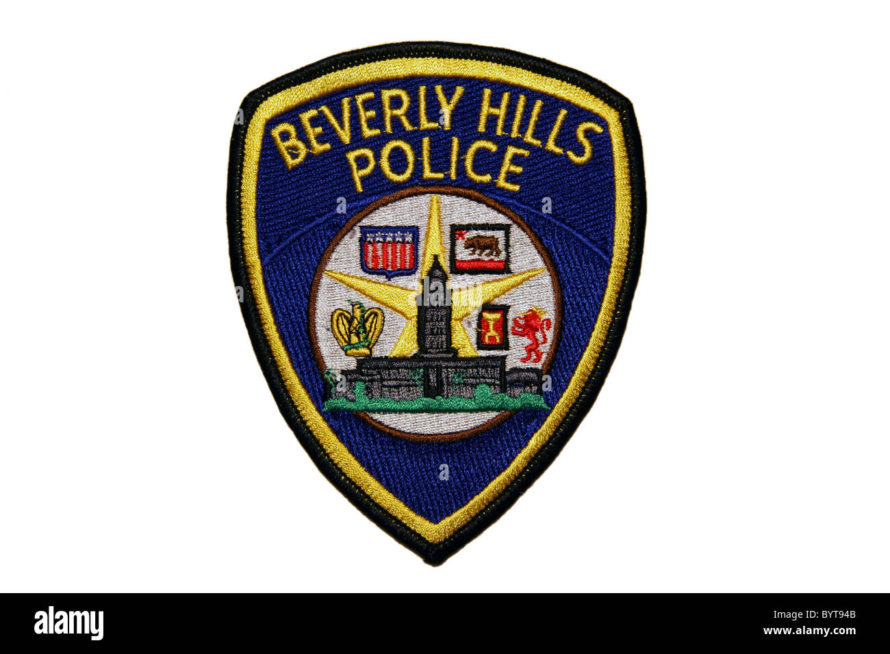 Patch de Police de Beverly Hills Banque D'Images