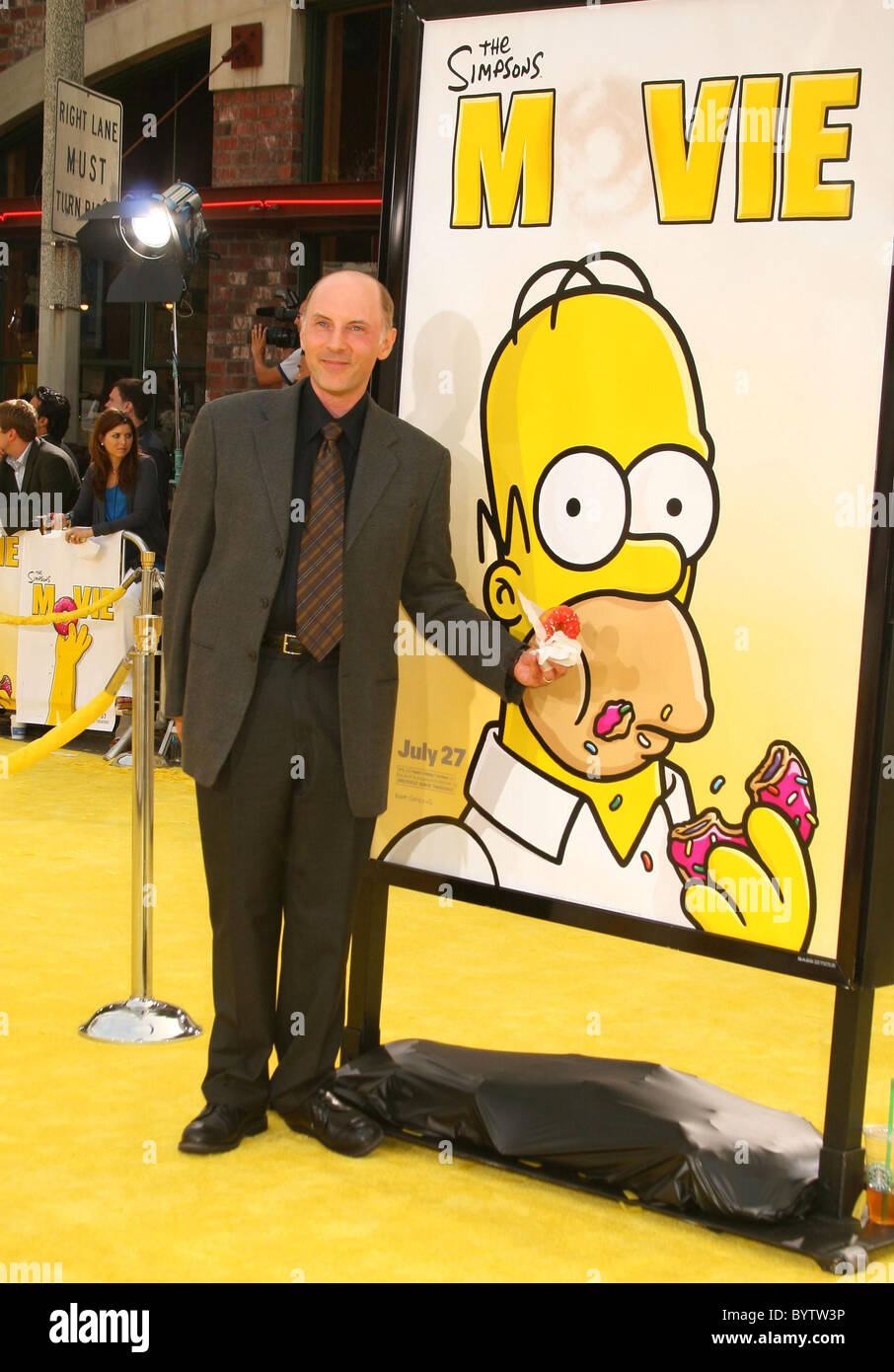 Dan Castellaneta, la voix de Homer Simpson Les Simpson - Le film 'Première mondiale' - Arrivées a tenu la Mann Village Theatre Banque D'Images