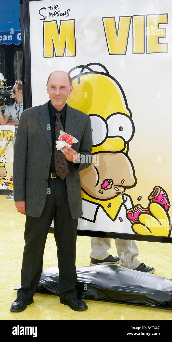 Dan Castellaneta, la voix de Homer Simpson 'The Simpsons Movie' première au Mann Village Theatre - Arrivals Westwood, Banque D'Images