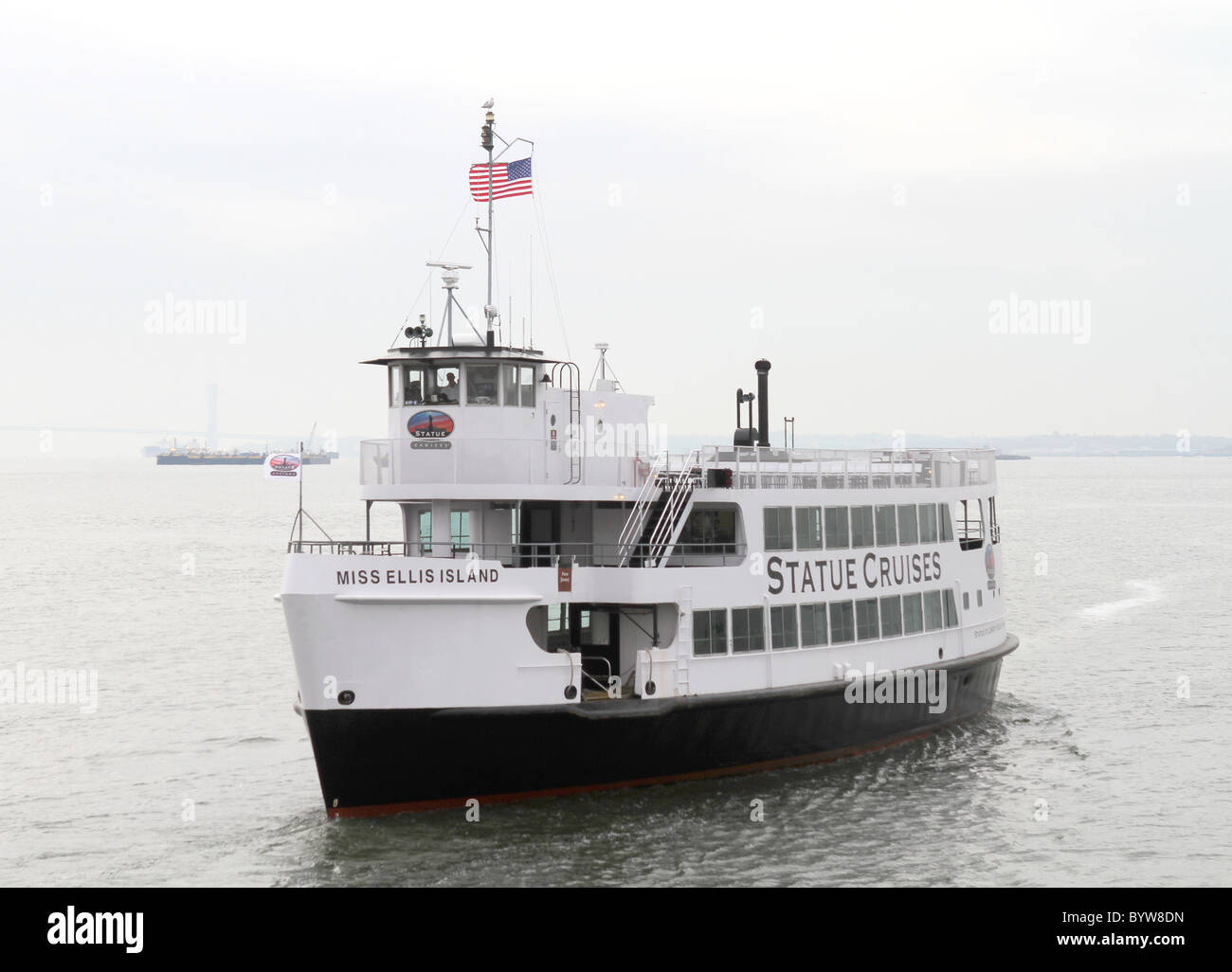 Mlle Ellis Island, Liberty Island, East Bay, New York, États-Unis d'Amérique. Décembre 2010 Banque D'Images