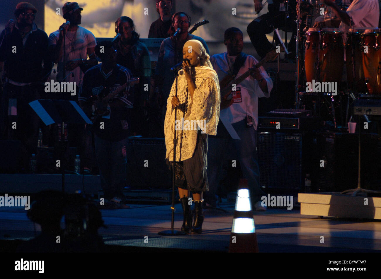 Eryka Badu BET Awards 2007 répétitions tenue au Shrine Auditorium de Los Angeles, Californie - 25.06.07 Banque D'Images