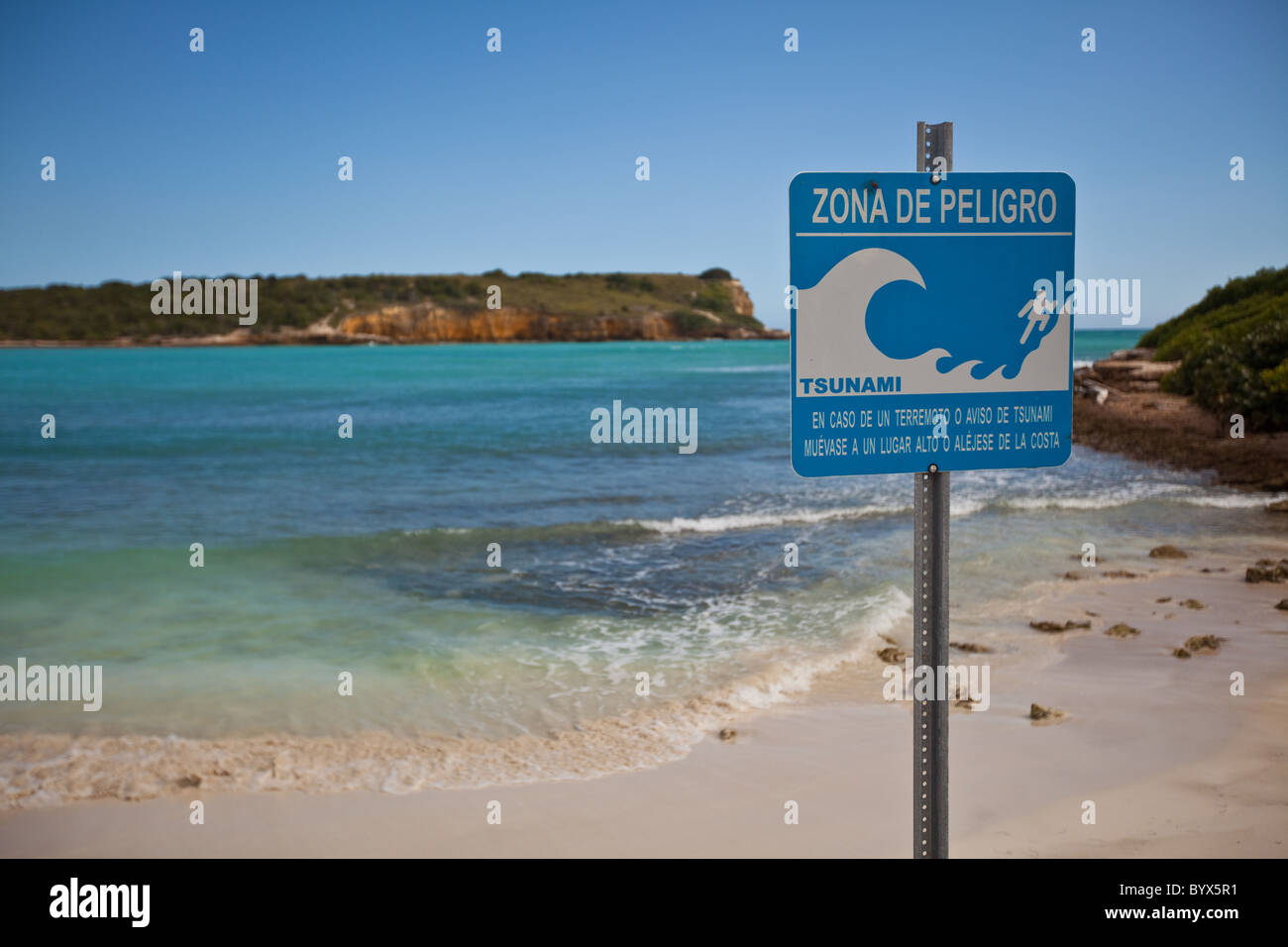 La Playuela beach à Cabo Rojo, Puerto Rico préserver la faune Banque D'Images