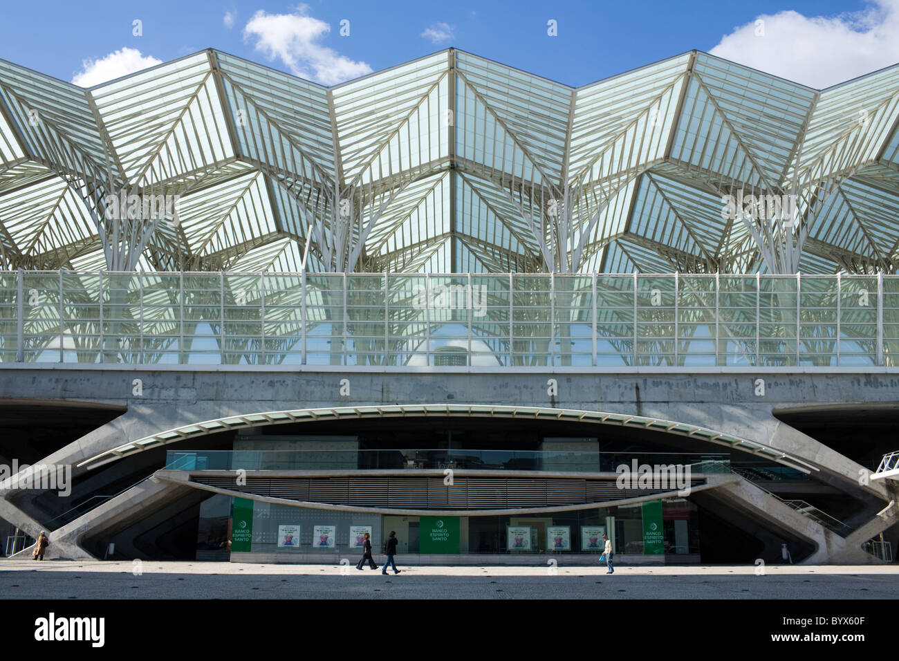 Gare oriente par le célèbre architecte Santiago Calatrava, Parque das Nações, Lisbonne, Portugal Banque D'Images