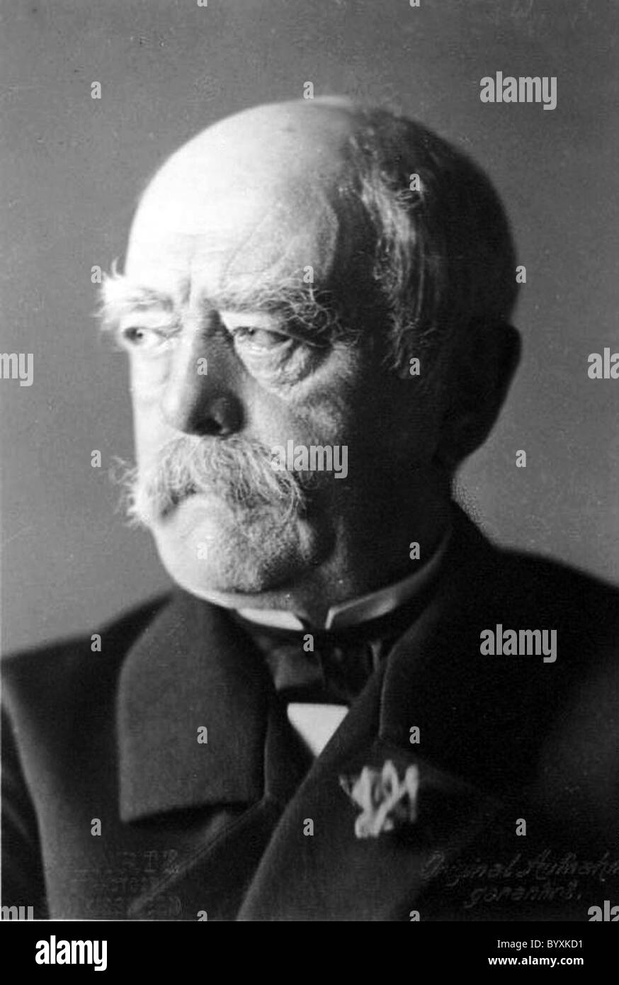 OTTO von Bismarck (1815-1898) Homme d'État allemand ici à la fin de 1890 après avoir quitté leur poste qu'Ist Chancelier de l'Empire allemand Banque D'Images