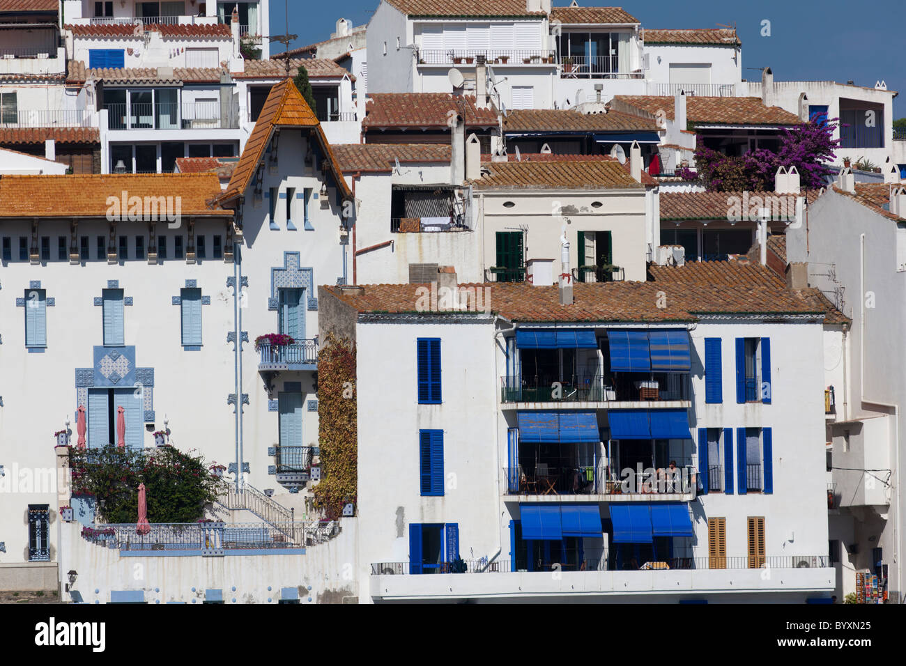 Maisons et appartements à Cadaqués Emporda Catalogne Espagne Banque D'Images