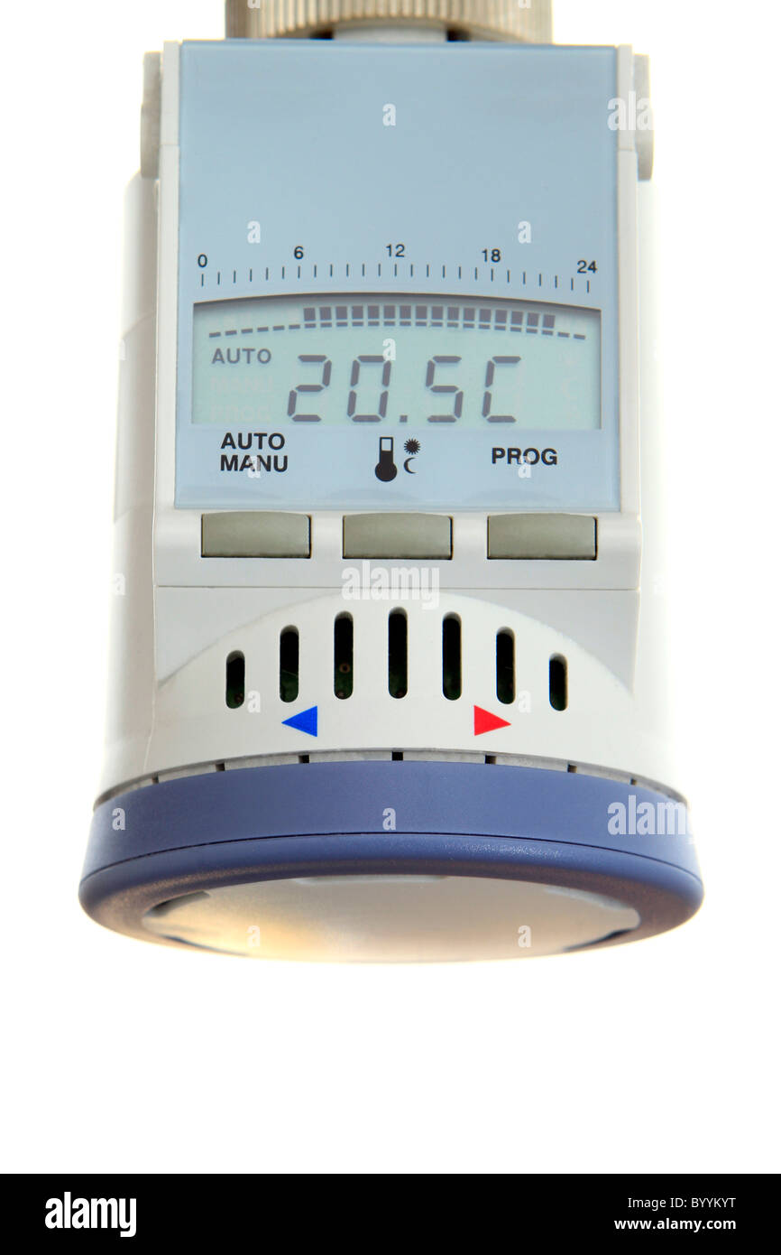 Thermostat de radiateur Banque D'Images