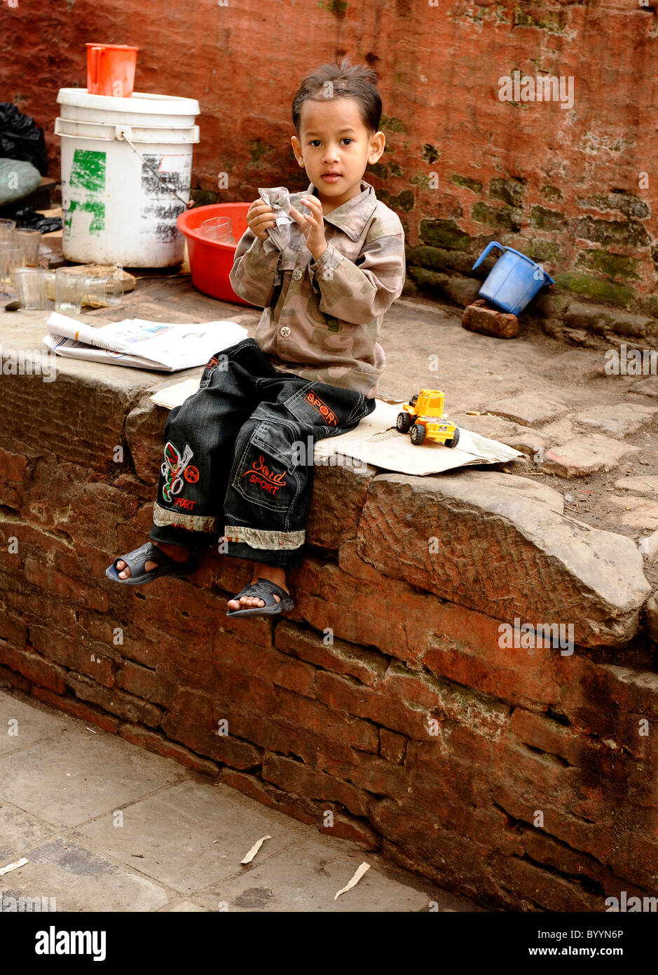La vie des populations ( l ) les Népalais , la vie dans la rue à Katmandou kathmandu , Népal , Banque D'Images
