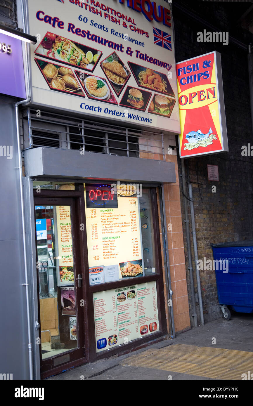 De Kebab sur Waterloo Road - Londres Banque D'Images