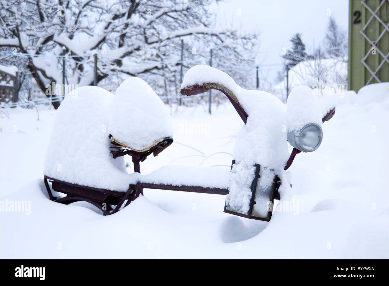 Location couverte de neige Banque D'Images